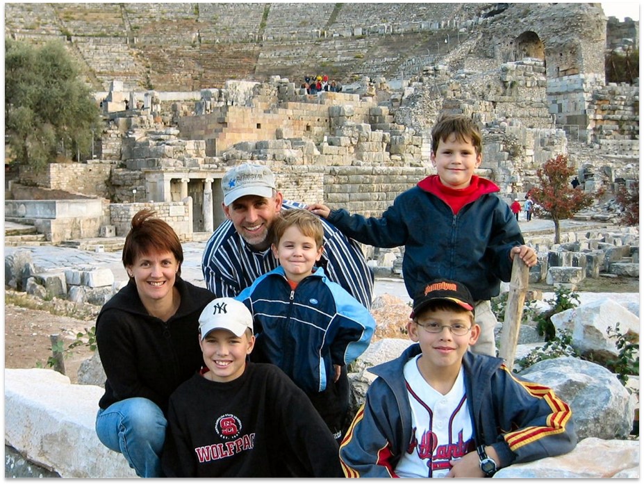 David and family in Turkey